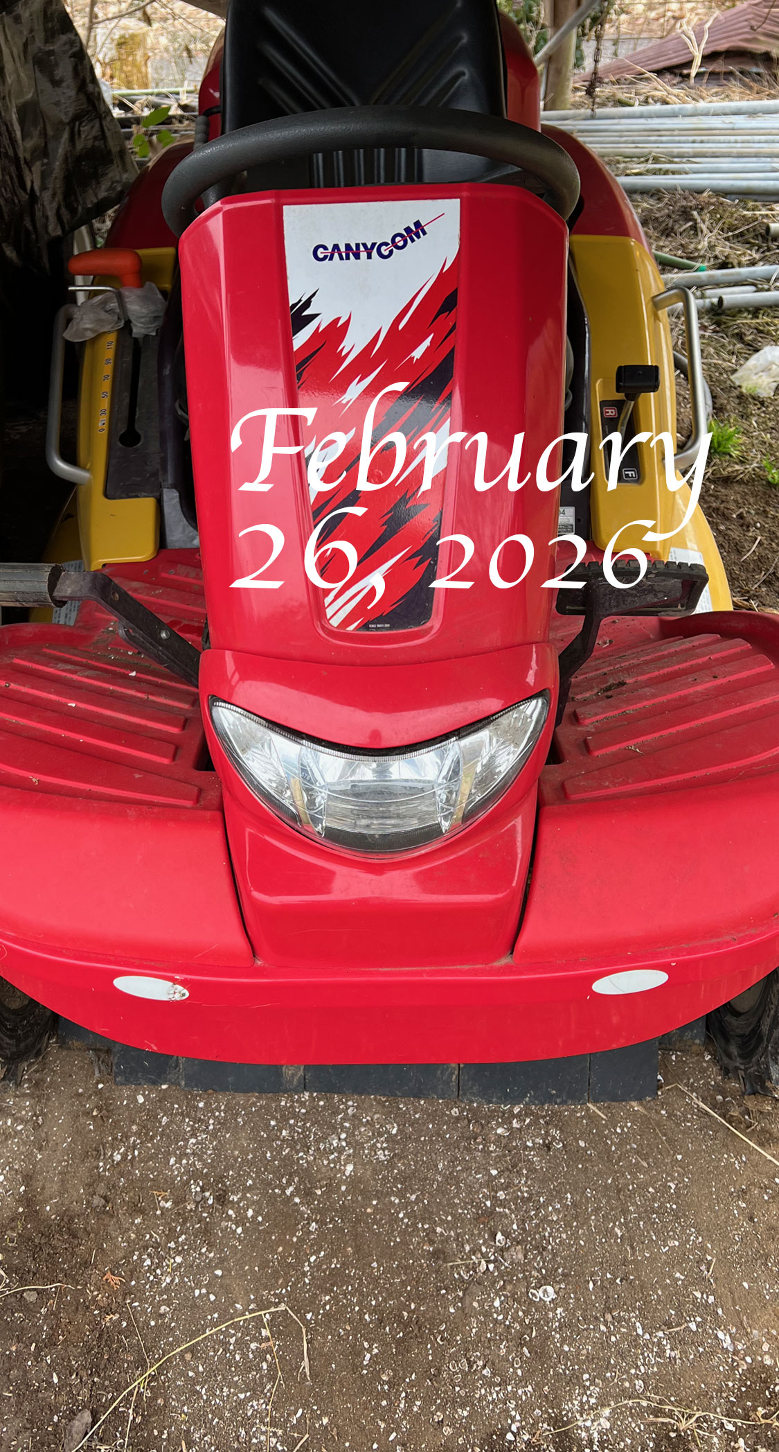 農機のメンテナンス。