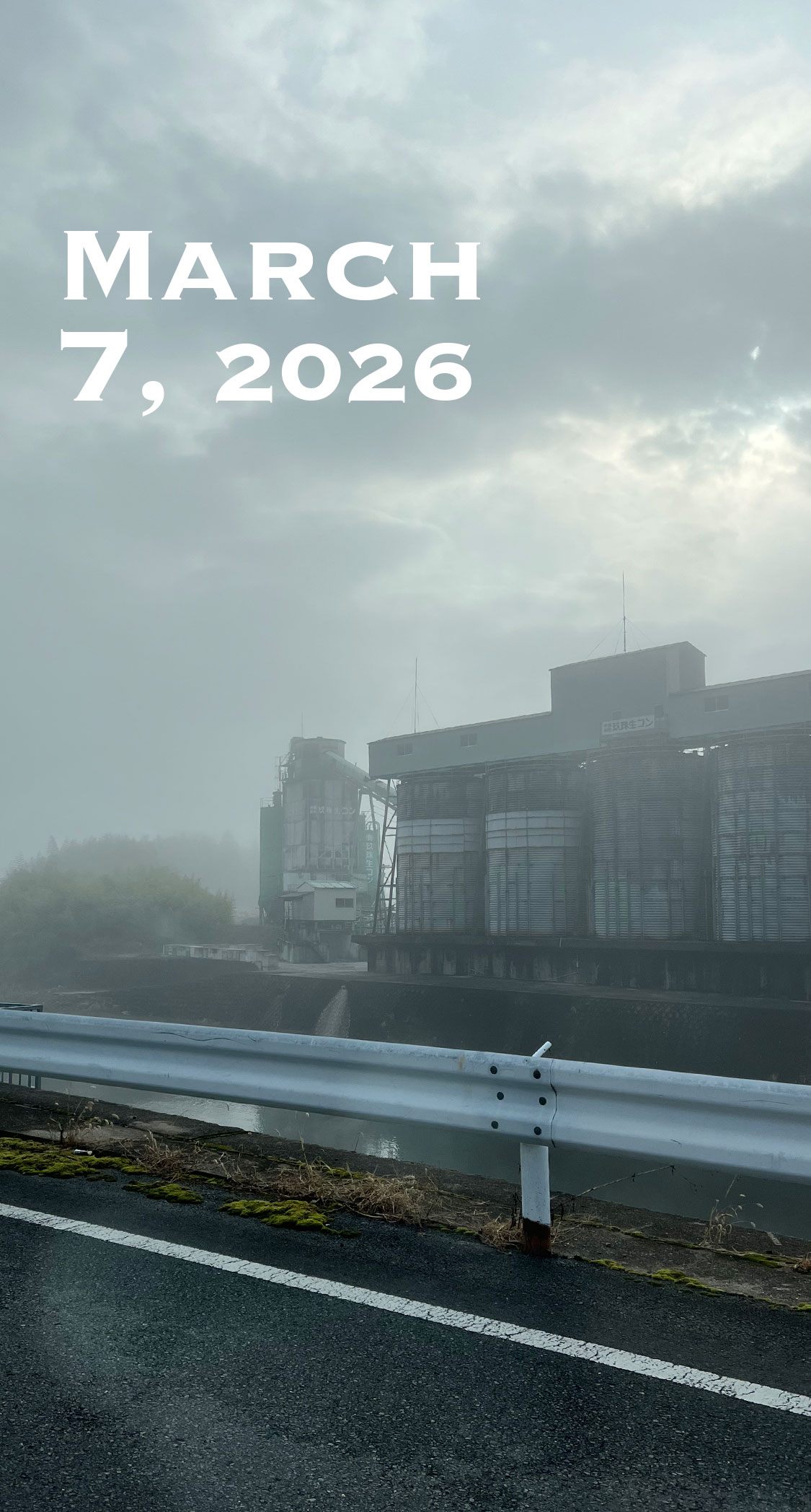 晴れていく霧。